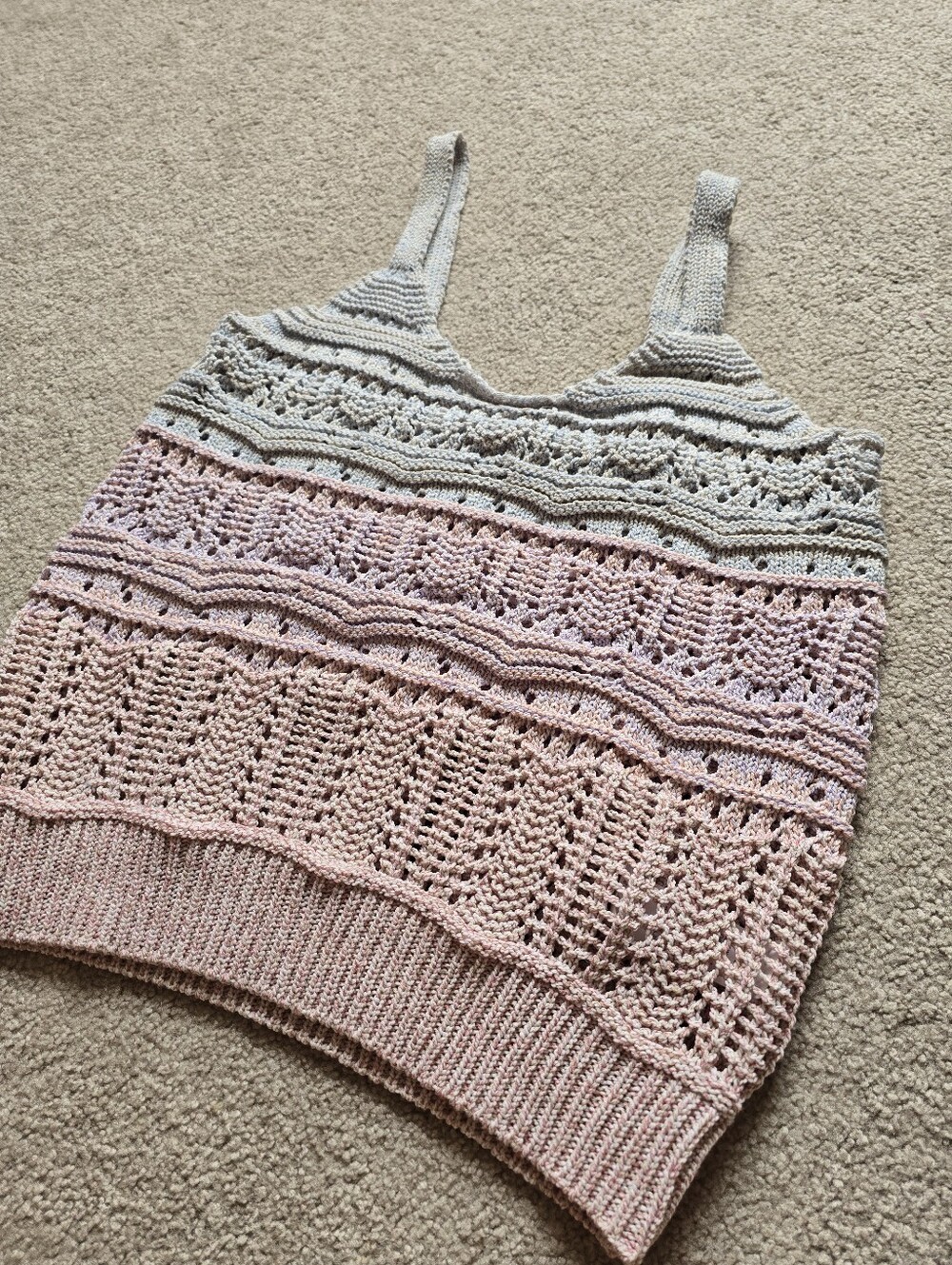Dex Open Knit Crochet Tank Top Women’s Medium
